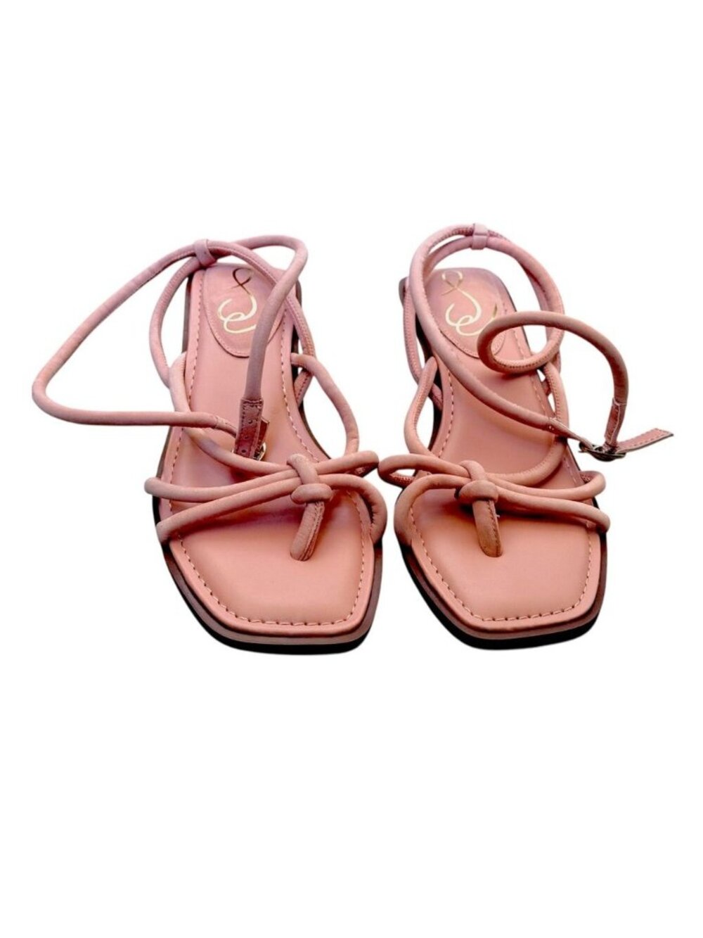 Sam Edelman Dia Pink Leather Strappy Sandals Women Size 7